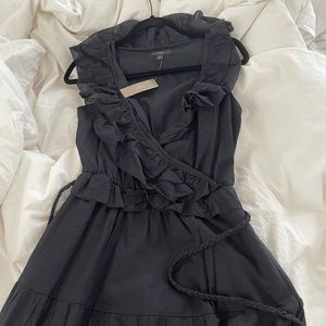 J.CREW LONG RUFFLE DRESS